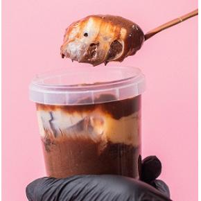 Bolo no pote Mousse de chocolate com ninho