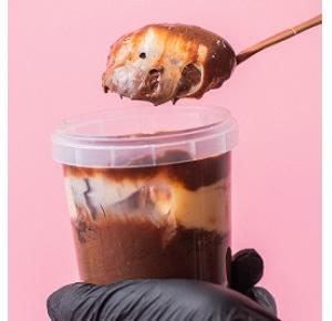 Bolo no pote Mousse de chocolate com ninho